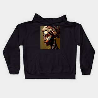 African Print Design Kids Hoodie